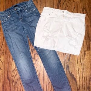 Mother jeans & skirt